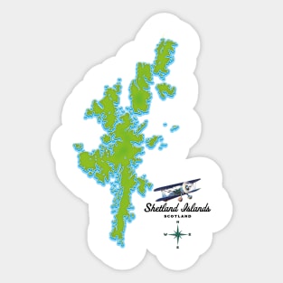 Shetland island map Sticker